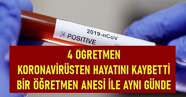 4 Öğretmen Koronavirüsten Hayatını Kaybetti, İşte Öğretmenlerle İlgili Bilgiler